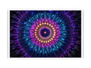 Cosmic Mandala Canvas Print | Sacred Geometry Psychedelic Canvas