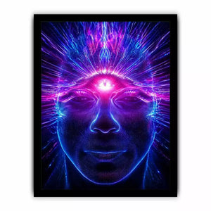 Third Eye Awakening Canvas Print | Spiritual Energy Psychedelic Canvas