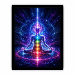Meditation Energy Canvas Print | Chakra Spiritual Cosmic Canvas