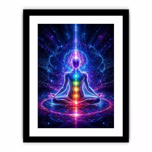 Meditation Energy Canvas Print | Chakra Spiritual Cosmic Canvas