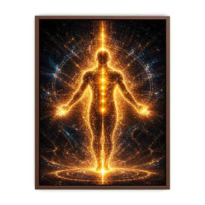 Golden Energy Canvas Print | Spiritual Awakening Light Canvas