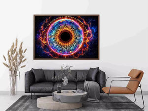 Cosmic Eye Canvas Print | Universe Vision Abstract Canvas