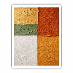 abstract textured Canvas Print warm earthy tones terracotta beige minimalist canvas decor