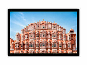 Hawa Mahal Jaipur pink palace architecture India heritage building Canvas Print canvas decor
