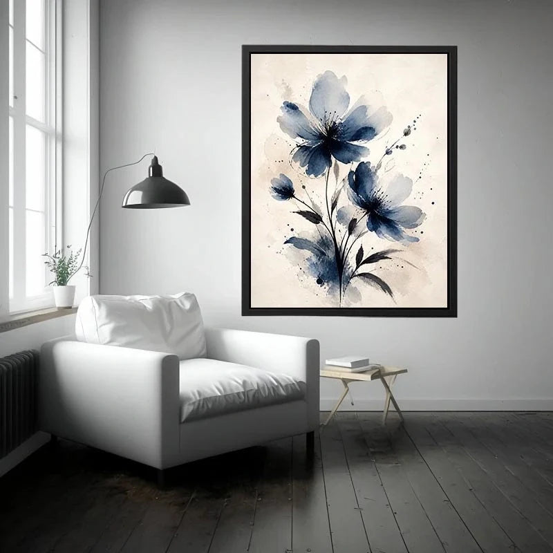 Moonlit Indigo Bloom