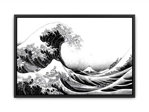 japanese wave line art canvas print modern living room ont601.webp
