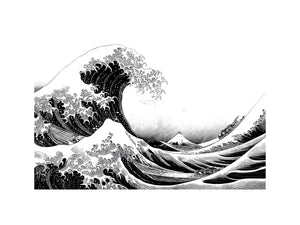 japanese wave line art canvas print modern living room ont601.webp