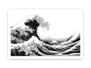 japanese wave line art canvas print modern living room ont601.webp