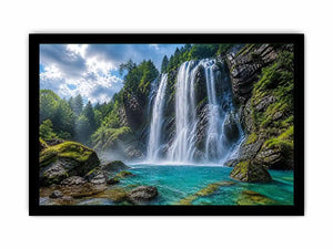 waterfall landscape canvas art modern living room ont602.webp