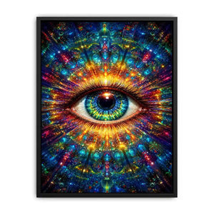 cosmic eye psychedelic canvas wall art ont638