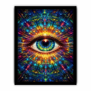 cosmic eye psychedelic canvas wall art ont638