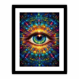 cosmic eye psychedelic canvas wall art ont638
