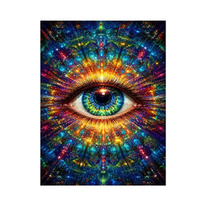 cosmic eye psychedelic canvas wall art ont638