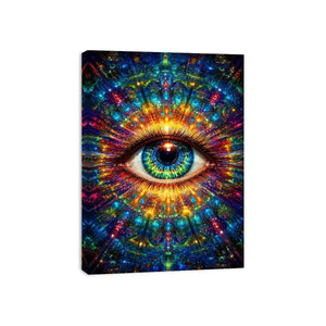 cosmic eye psychedelic canvas wall art ont638