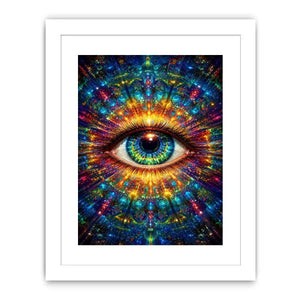 cosmic eye psychedelic canvas wall art ont638