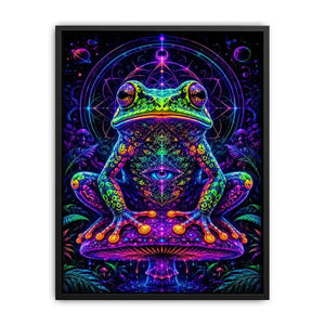 cosmic neon toad awakening psychedelic frog wall art.jpg