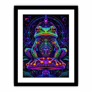 cosmic neon toad awakening psychedelic frog wall art.jpg