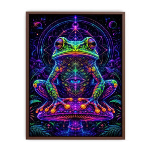 cosmic neon toad awakening psychedelic frog wall art.jpg
