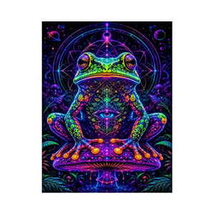 cosmic neon toad awakening psychedelic frog wall art.jpg