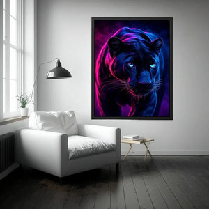 black panther wall art modern bedroom