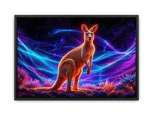 colorful kangaroo artwork contemporary decor