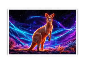 colorful kangaroo artwork contemporary decor