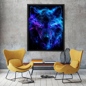 mystic wolf canvas art statement walls