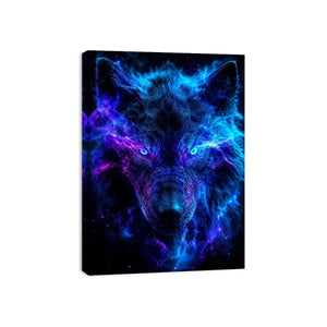 mystic wolf canvas art statement walls