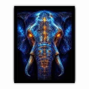electric elephant artwork luxury office