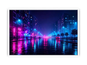 neon city wall decor urban interiors