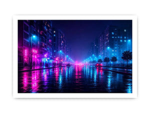 neon city wall decor urban interiors