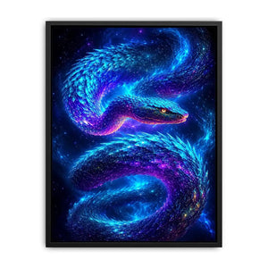 galaxy serpent modern canvas art