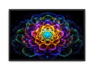sacred geometric flower modern canvas art