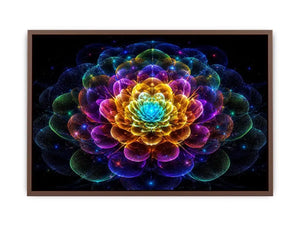 sacred geometric flower modern canvas art