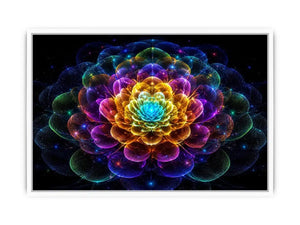 sacred geometric flower modern canvas art