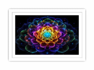 sacred geometric flower modern canvas art