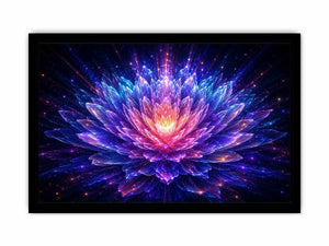 crystal lotus bloom modern canvas art
