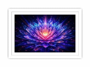 crystal lotus bloom modern canvas art