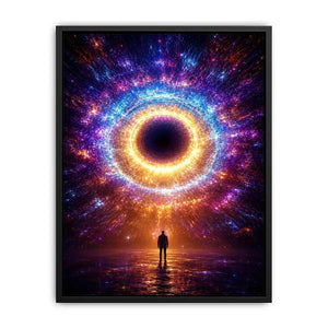 surreal cosmic canvas modern living room