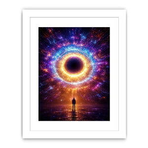 surreal cosmic canvas modern living room