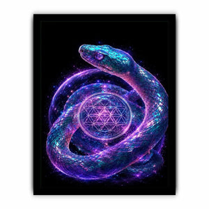 mystical snake canvas modern interior