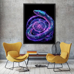 mystical snake canvas modern interior