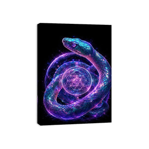 mystical snake canvas modern interior