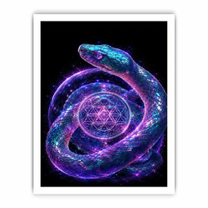 mystical snake canvas modern interior