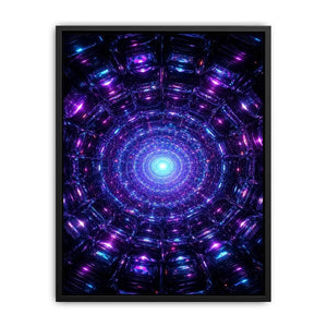 futuristic neon canvas modern space