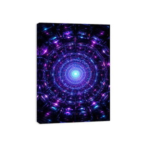 futuristic neon canvas modern space