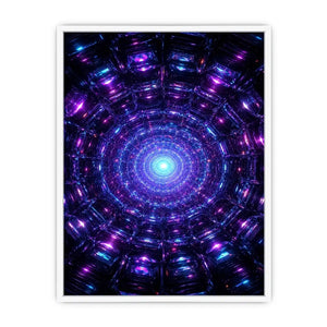 futuristic neon canvas modern space