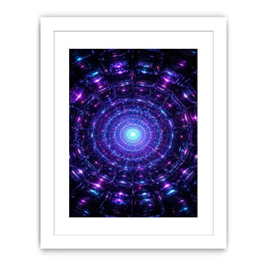 futuristic neon canvas modern space