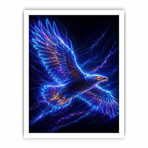 futuristic eagle canvas modern interior