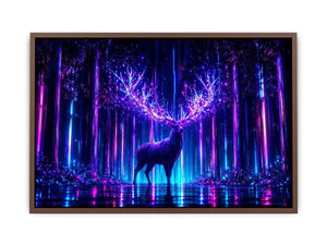 futuristic deer canvas modern living room